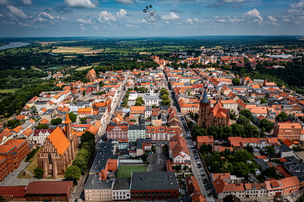 Chełmno z lotu ptaka