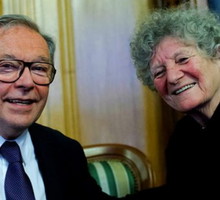 jamniki nowe (99) Krzysztof Zanussi z żoną