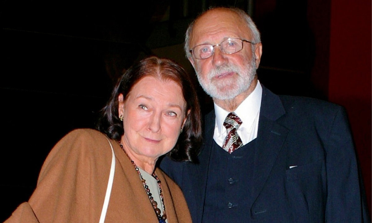 Henryk Machalica ze swoją drugą żoną Danutą Wilhelmi-Machalicą, 2002 rok.