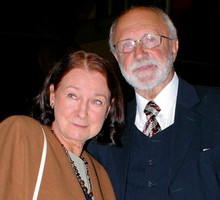 Henryk Machalica ze swoją drugą żoną Danutą Wilhelmi-Machalicą, 2002 rok.
