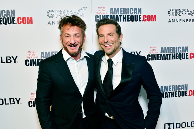 Sean Penn i Bradley Cooper na 32. gali rozdania nagród Amerykańskiej Kinematografii - 29.11.2018, Beverly Hills, USA