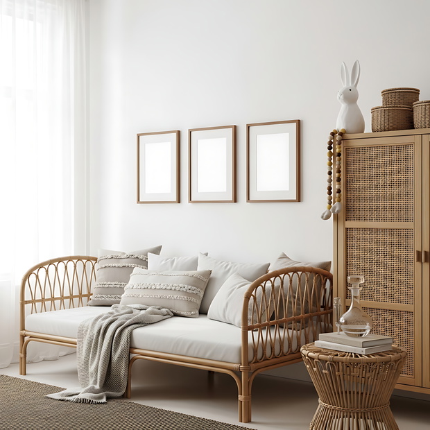 Rattan we wnętrzach