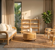 Rattan we wnętrzach