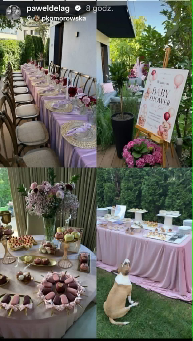 Paweł Deląg, baby shower