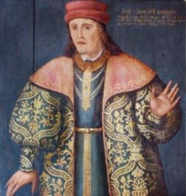 . English: A painting of Eric of Pomerania made by Pieter Hartman (probably in 1607). 13 February 2012. Pieter Hartman 166 Erik av Pommern