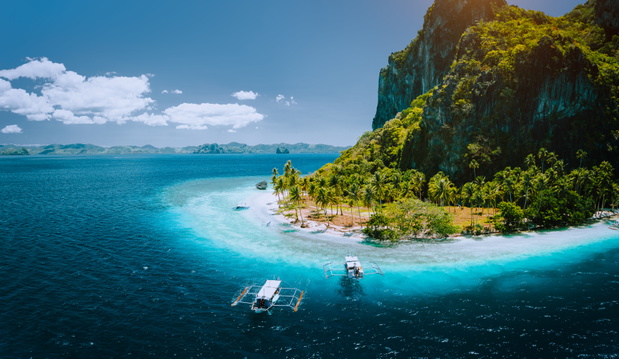 Widok na Palawan z drona