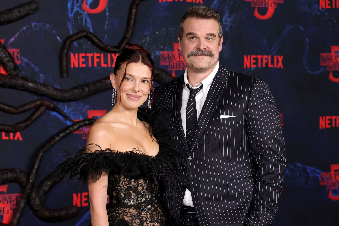 Millie Bobby Brown i David Harbour na premierze 5. sezonuserialu "Stranger Things" - 6.11.2025, Los Angeles, USA