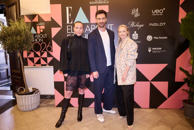 Kuratorka ELLE About Fashion Marta Kalinowska, Mateusz Hładki i redaktorka naczelna ELLE Katarzyna Dąbrowska