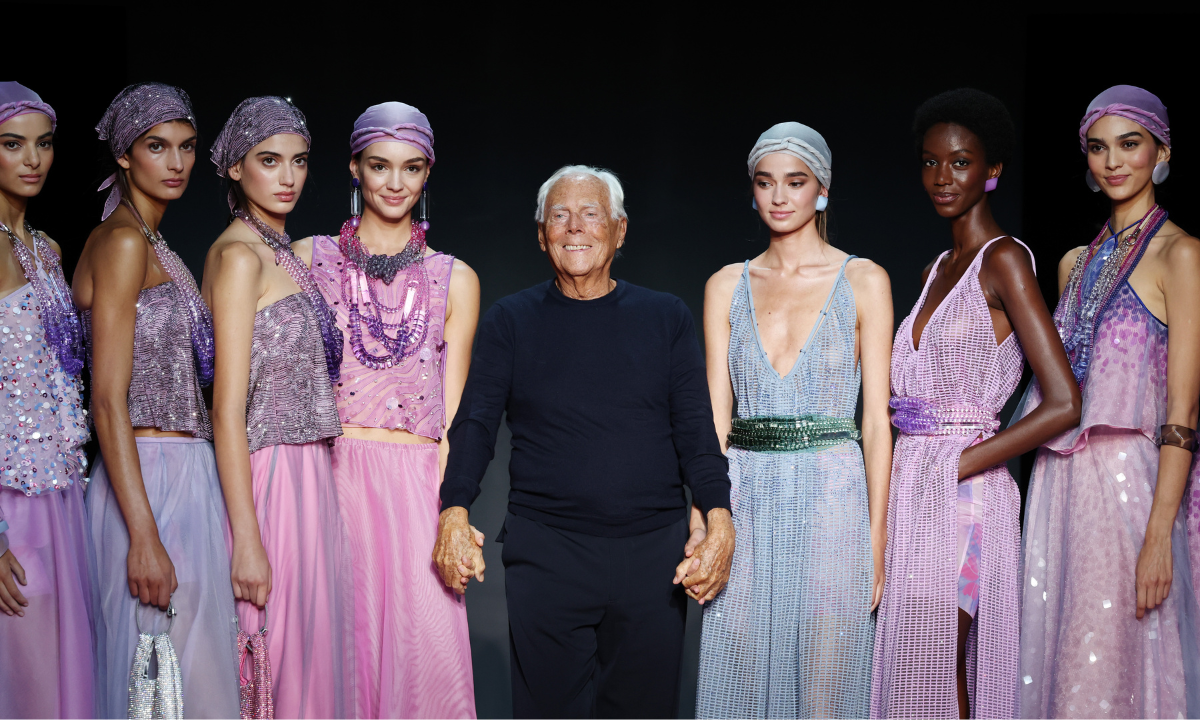 Pokaz mody Emporio Armani - Milan Fashion Week - Womenswear Spring/Summer 2024 - 21.09.2024, Mediolan, Włochy