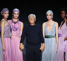 Pokaz mody Emporio Armani - Milan Fashion Week - Womenswear Spring/Summer 2024 - 21.09.2024, Mediolan, Włochy