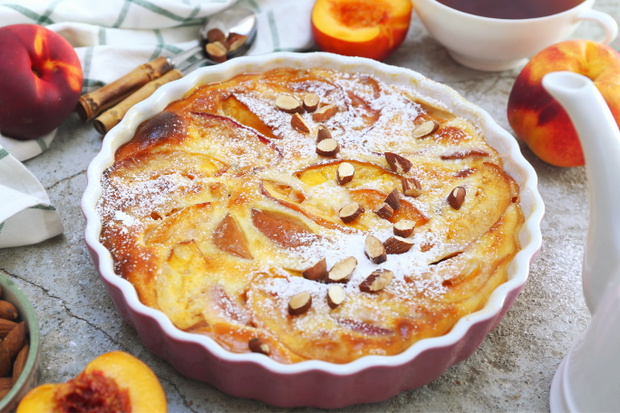 Clafoutis z nektarynkami