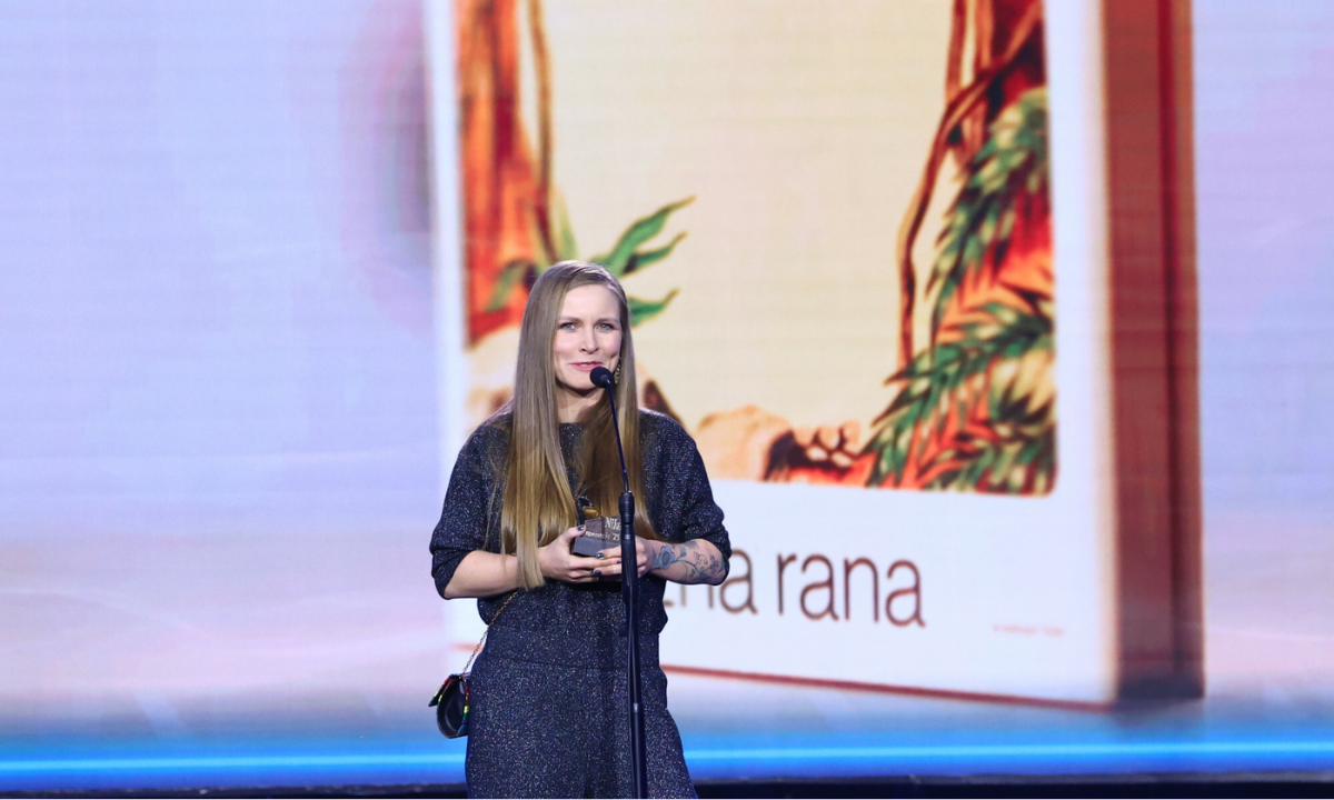 Dorota Masłowska na ceremonii wręczenia Warszawa Nagród Literackich Nike - 5.10.2025, Warszawa, Polska