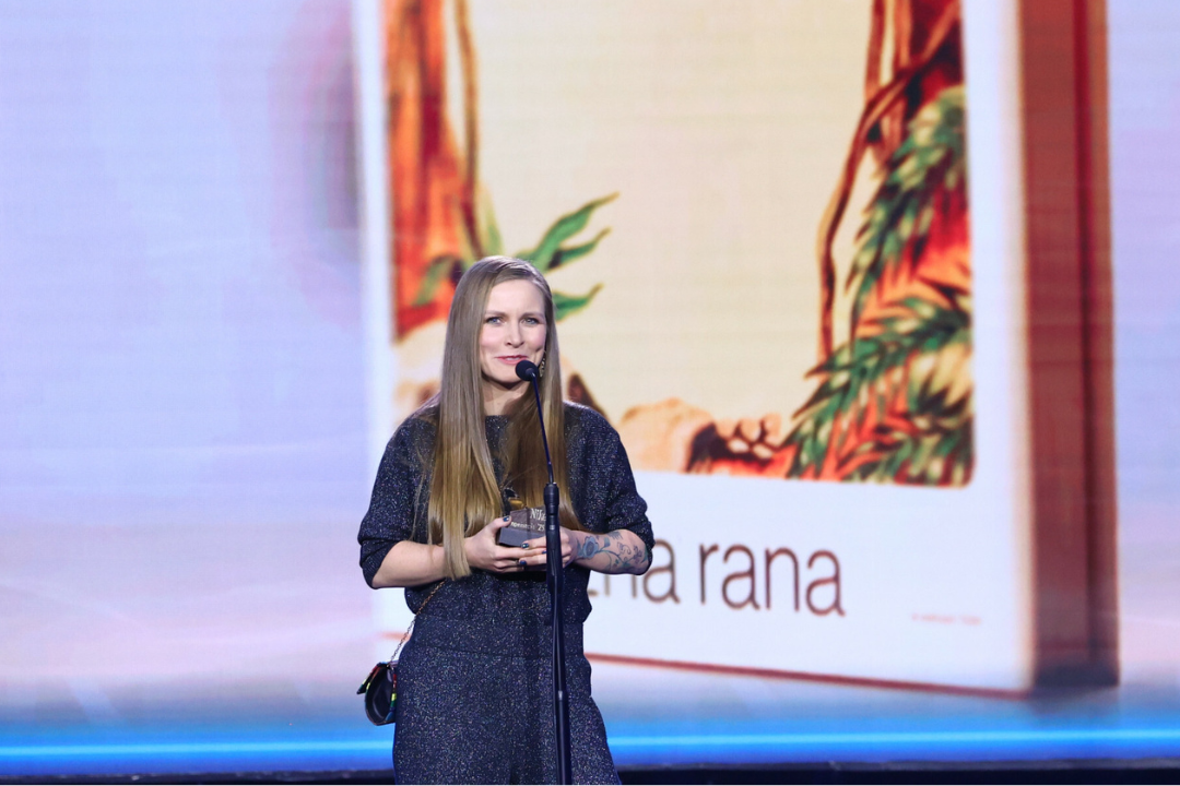 Dorota Masłowska na ceremonii wręczenia Warszawa Nagród Literackich Nike - 5.10.2025, Warszawa, Polska