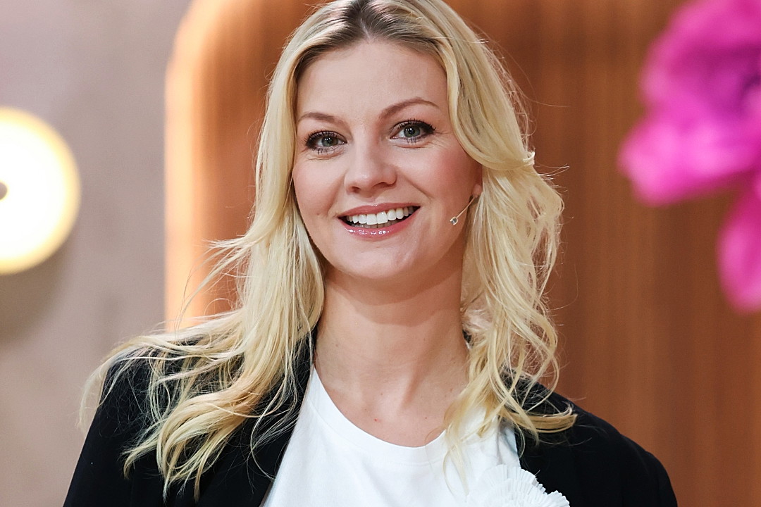Katarzyna Kołeczek Nagranie programu Pytanie na Śniadanie , Warszawa , Polska