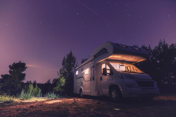 camper van caravan vehicle for van life holiday on mobile home c