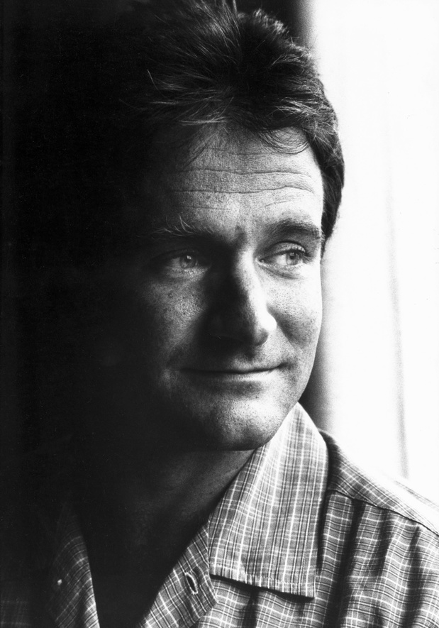 Robin Williams, American actor, 1984.