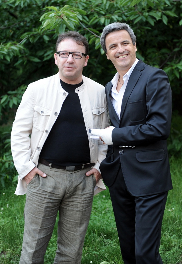 17.06.2012 Warszawa Koncert zespolu Szymanowski Big Band N/z Zbigniew Zamachowski , Piotr Polk fot Mieczyslaw Wlodarski/REPORTER