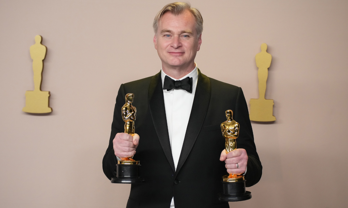Christopher Nolan na 96. gali rozdania nagród Akademii Filmowej - 10.03.2024, Los Angeles, USA