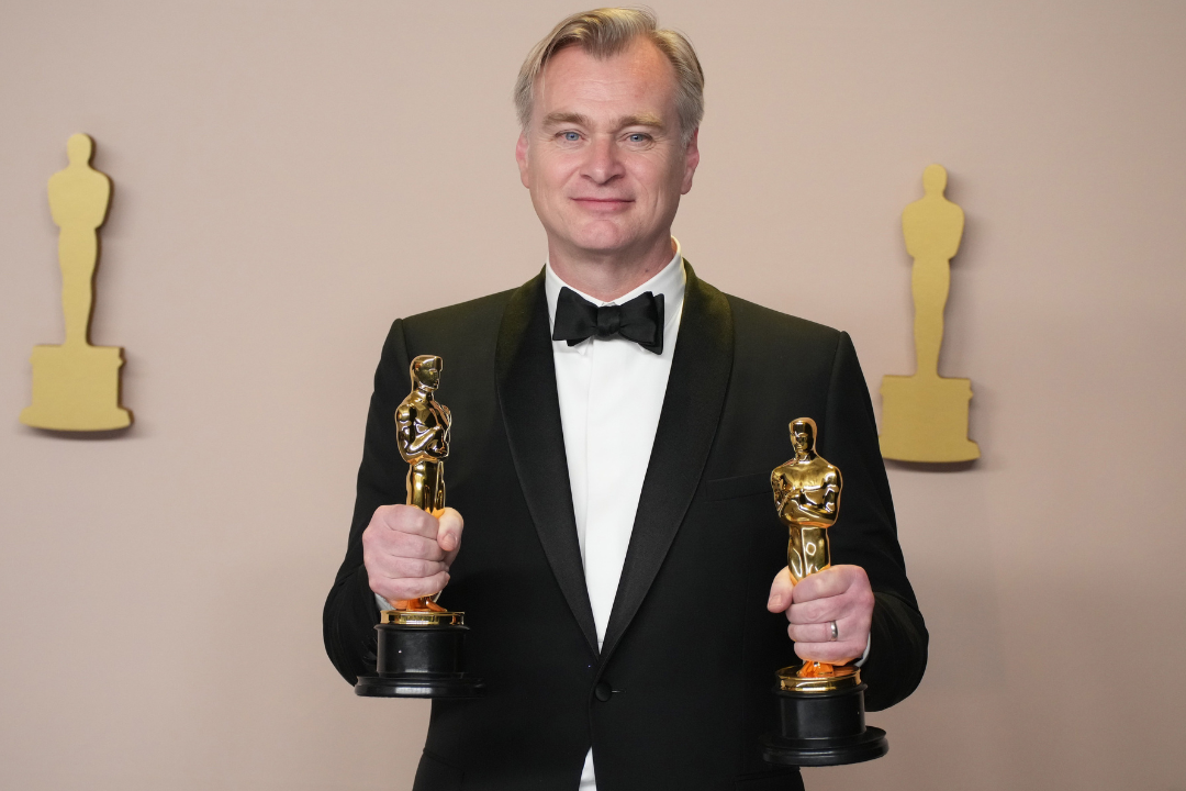 Christopher Nolan na 96. gali rozdania nagród Akademii Filmowej - 10.03.2024, Los Angeles, USA