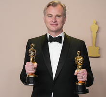 Christopher Nolan na 96. gali rozdania nagród Akademii Filmowej - 10.03.2024, Los Angeles, USA