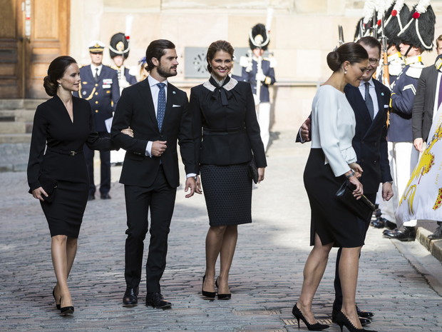 Swedish Royals Attend the Worship At The Church
