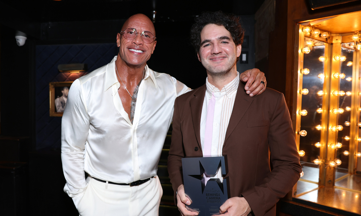 Dwayne Johnson i Benny Safdie na 14. rozdaniu nagród Hamilton Behind the Camera - 5.11.2025, Los Angeles, USA