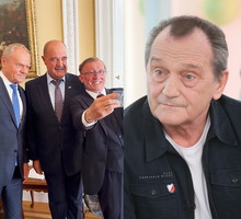 Donald Tusk, Cezary Żak, Artur Barciś, Wojciech Wysocki