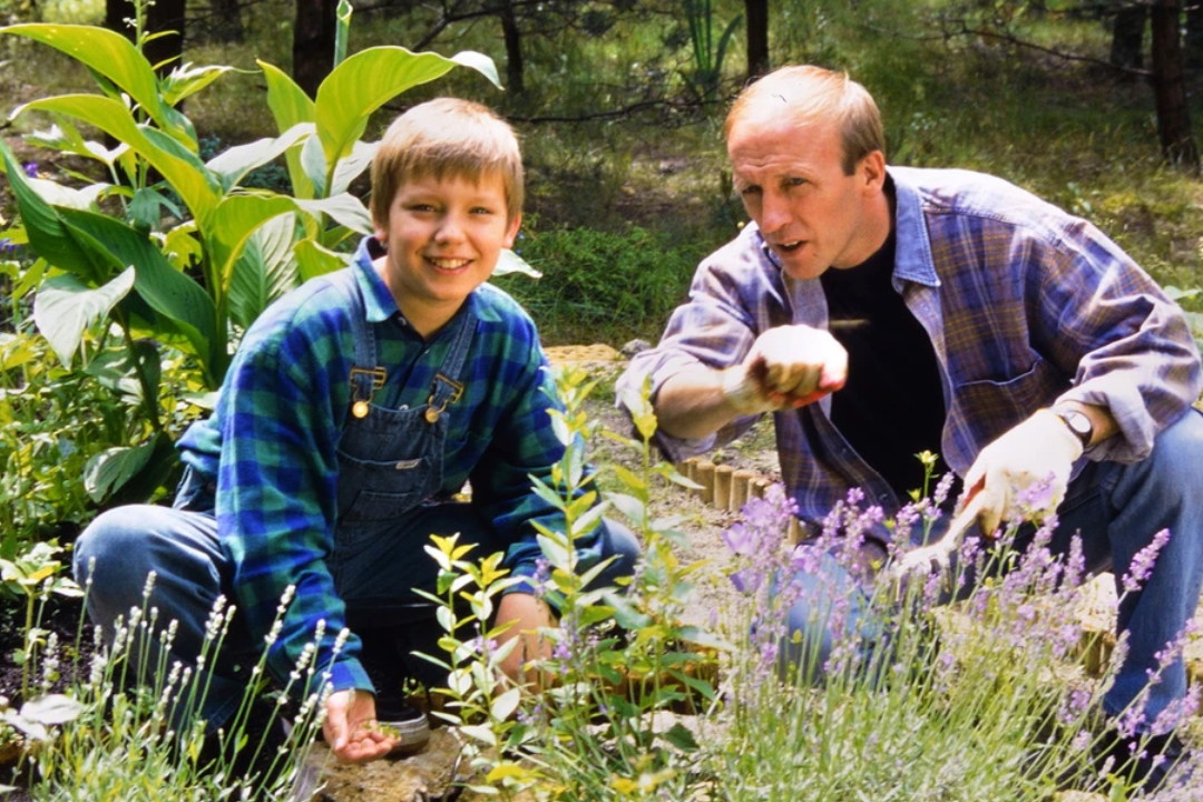 Artur Barciś z synem Franciszkiem Barcisiem, 2003