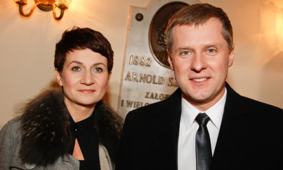 Krzysztof Respondek, żona Katarzyna Respondek, jubileusz 40-lecia TVP2, Warszawa, 23.10.2010 rok