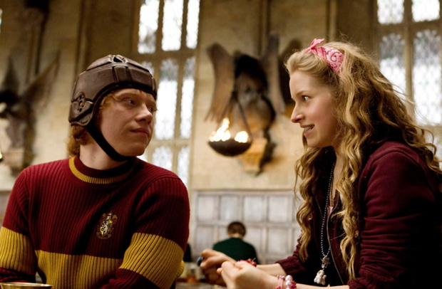 Rupert Grint, Jessie Cave, 2009, film Harry Potter i Książę Półkrwi