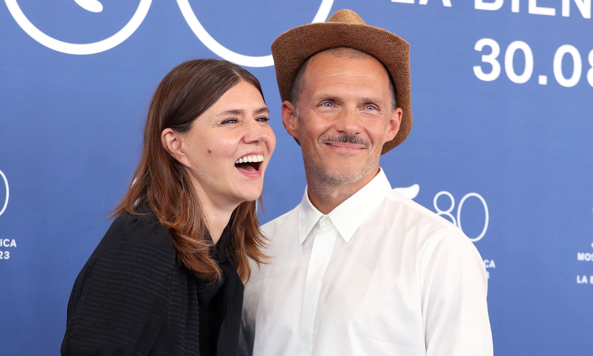 Małgorzata Szumowska i Michał Englert na premierze filmu "Kobieta z..." na 80. Festiwalu Filmowym w Wenecji - 8.09.2023, Wenecja, Włochy