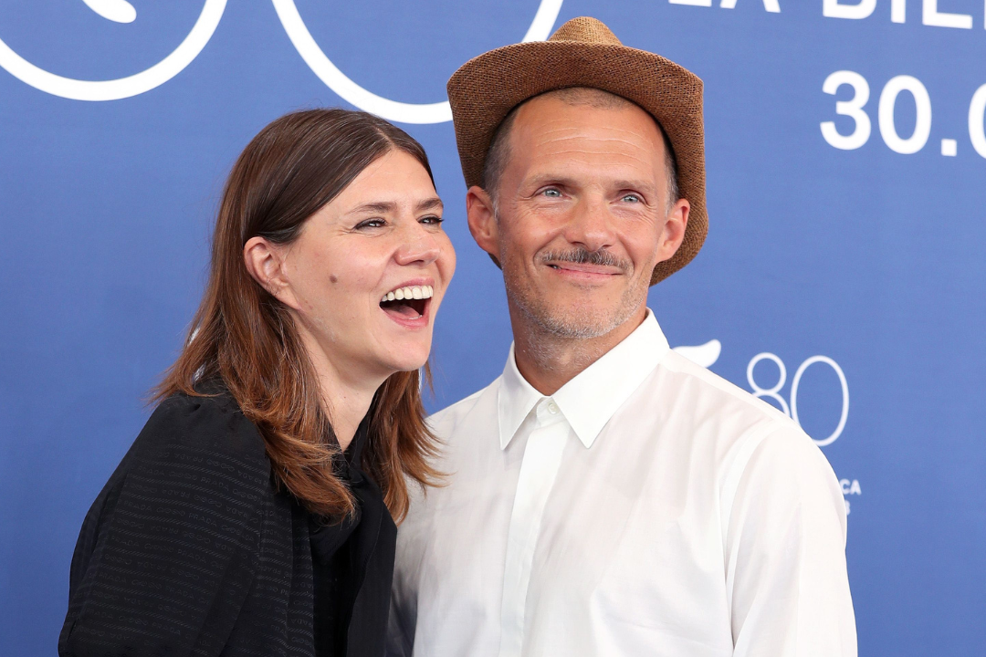 Małgorzata Szumowska i Michał Englert na premierze filmu "Kobieta z..." na 80. Festiwalu Filmowym w Wenecji - 8.09.2023, Wenecja, Włochy