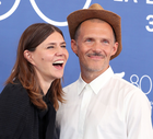 Małgorzata Szumowska i Michał Englert na premierze filmu "Kobieta z..." na 80. Festiwalu Filmowym w Wenecji - 8.09.2023, Wenecja, Włochy