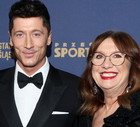 Robert Lewandowski z mamą, Iwoną Lewandowską.