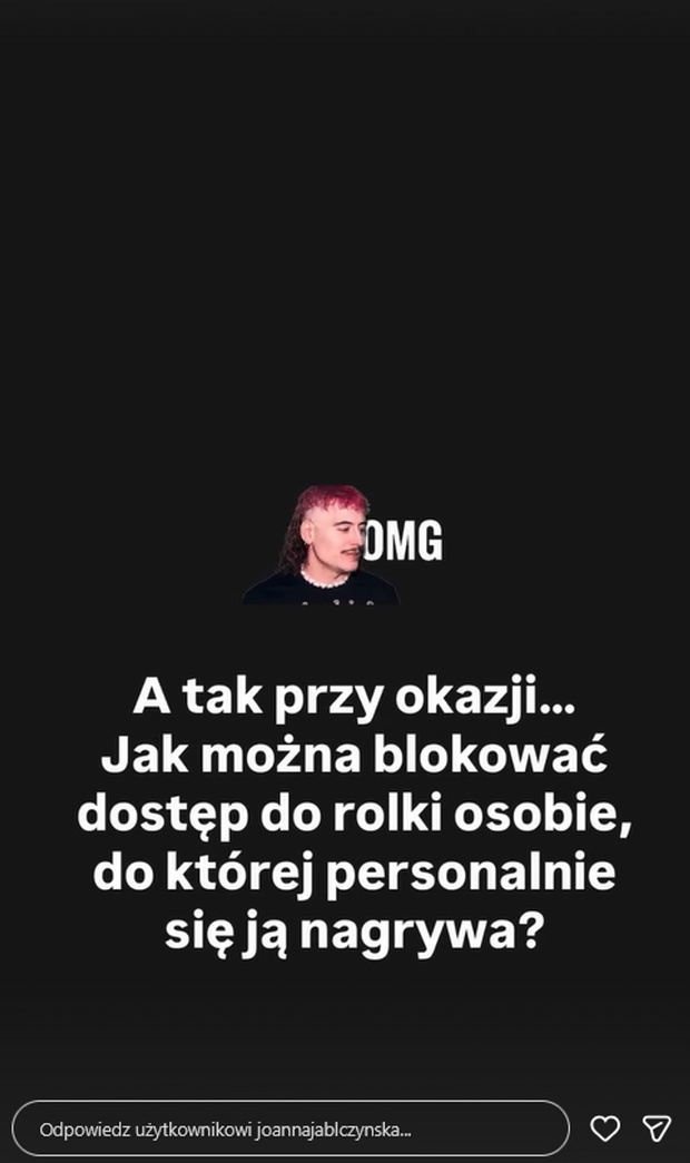 Instagram Joanny Jabłczyńskiej