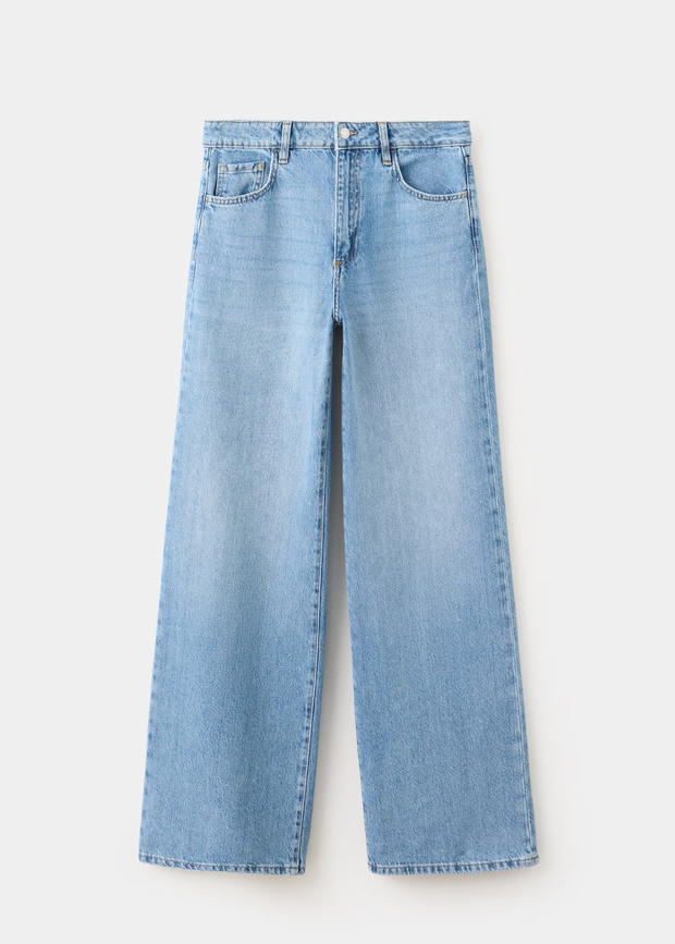 Jeansy Danila wide leg z wysokim stanem