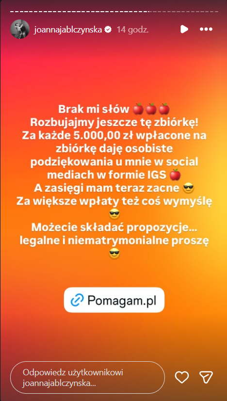 Joanna Jabłczyńska instagram