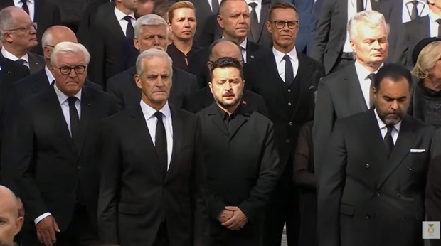 Karol Nawrocki na pogrzebie Haralda V