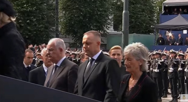 Karol Nawrocki na pogrzebie Haralda V