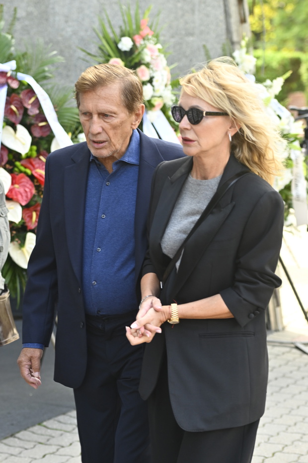 Pogrzeb Jana Frycza. Jan Englert, Beata Ścibakówna