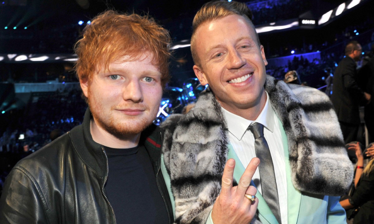 Ed Sheeran i Macklemore, 2013 r. MTV Video Music Awards