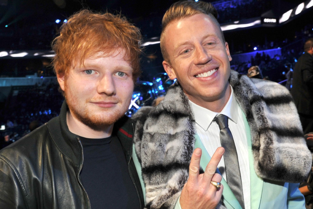 Ed Sheeran i Macklemore, 2013 r. MTV Video Music Awards