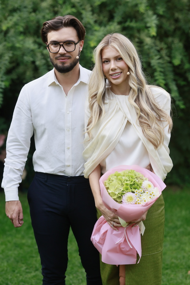 Warszawa 11.09.2026 Nagranie programu Pytanie na Sniadanie TVP2. n/z Leon Myszkowski, Ksenia Ngo