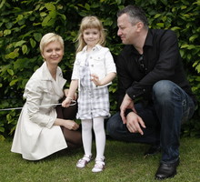 Wojciech Majchrzak, Olga Borys i Maja Majchrzak czerwiec 2010