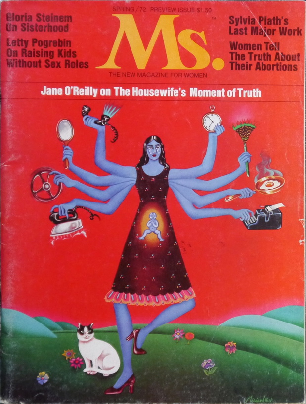 Legendarna okładka pierwszego numeru feministycznego pisma „Ms.” z ośmioręczną boginią Kali, 1971 rok