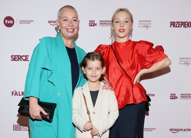 04.03.2025. Warszawa. Premiera filmu Przepiekne N/z: Marta Smuk, Roza Szmidt, Julia Totoszko