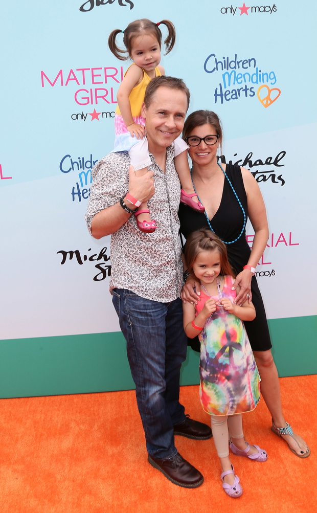 Chad Lowe i Kim Painter z córkami: Fioną i Mabel. 14.06.2015.