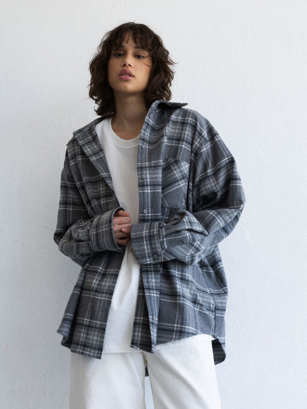 NOA chequered grey/off-white/black