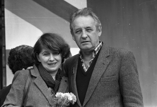 Andrzej Wajda z żoną Krystyną Zachwatowicz