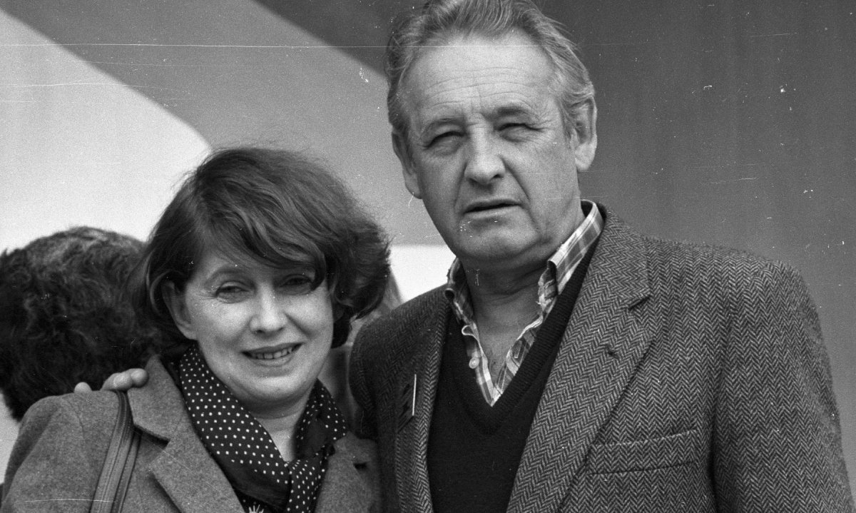 Andrzej Wajda z żoną Krystyną Zachwatowicz